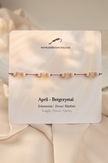 Geburtsstein Armband — April | Bergkristall & Süßwasserperlen