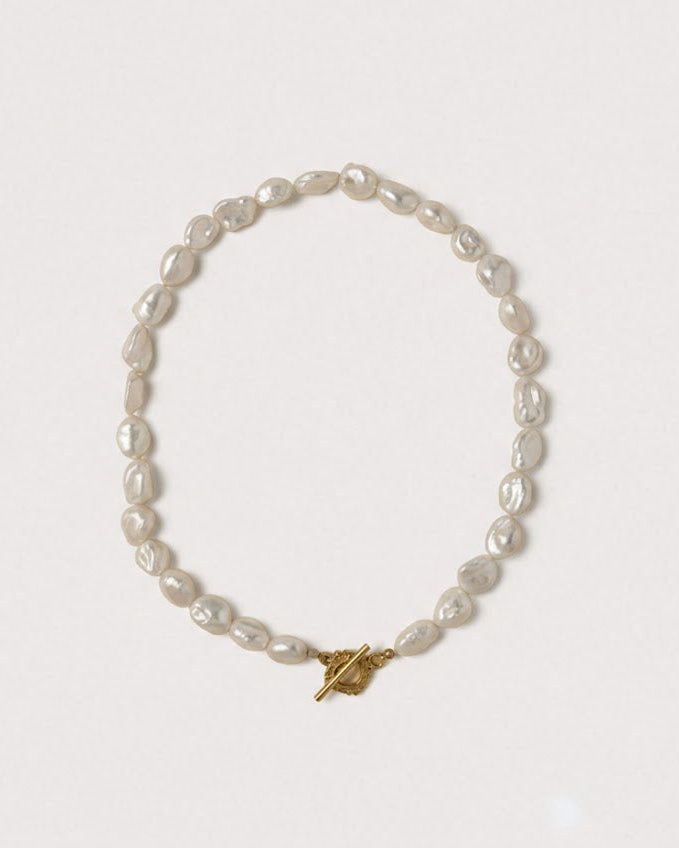 Lumen · Barocke Perlen-Choker mit T-Verschluss